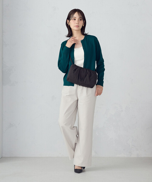 MONO　COMME CA（モノコムサ）の「パデットショルダー（ショルダーバッグ・レディース・ライトグレー/ブラック/ベージュ・FREE）」の6枚目の写真