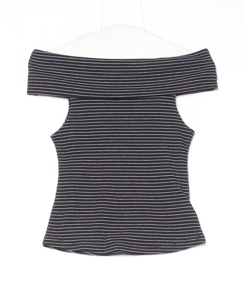 Per sist ence(パーシエンス)の「ボーダーオフショルトップス(Tシャツ/カットソー・レディース・ホワイト/ブラック・ONE SIZE)」の20枚目の写真