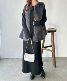 【ネックが選べる】全骨格対応!指穴付きジャガードワンピ―ス
