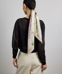 ROPE' | 【YUKO SAEKI for ROPE’・コラボ】スカーフ柄プリント シルクスカーフ/Lサイズ(バンダナ/スカーフ)