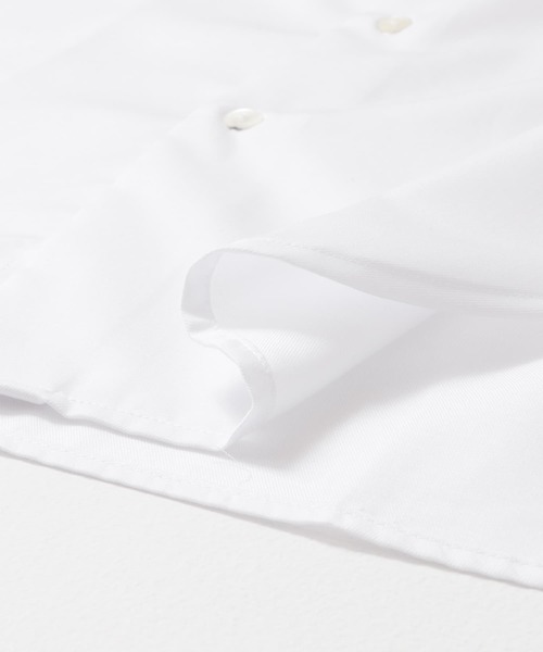 URBAN RESEARCH DOORS（アーバンリサーチドアーズ）の「『イージーケア』LIFE STYLE TAILOR　セミワイドツイル無地シャツ（シャツ/ブラウス・メンズ・ホワイト・37/43/41/39）」の5枚目の写真