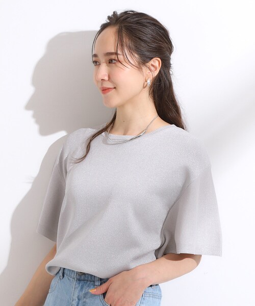 DRESKIP（ドレスキップ）の「【S-LL】女性らしさ溢れる フレアスリーブニット（ニット/セーター・レディース・レッド系1/オフホワイト/ブルー系その他/ブラック/グレー/ダークブラウン・04/03/02/01）」の18枚目の写真