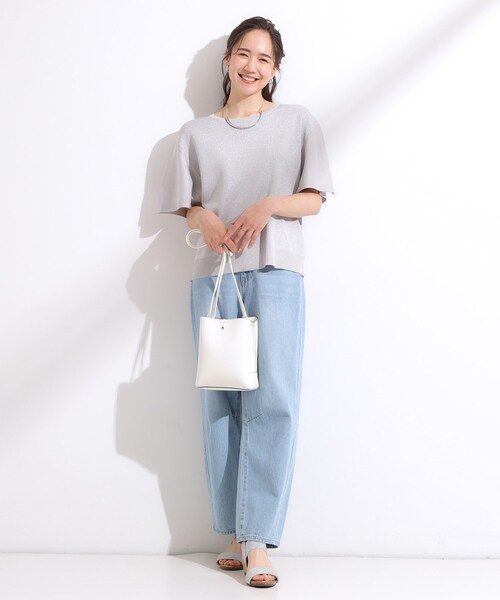 DRESKIP（ドレスキップ）の「【S-LL】女性らしさ溢れる フレアスリーブニット（ニット/セーター・レディース・レッド系1/オフホワイト/ブルー系その他/ブラック/グレー/ダークブラウン・04/03/02/01）」の19枚目の写真