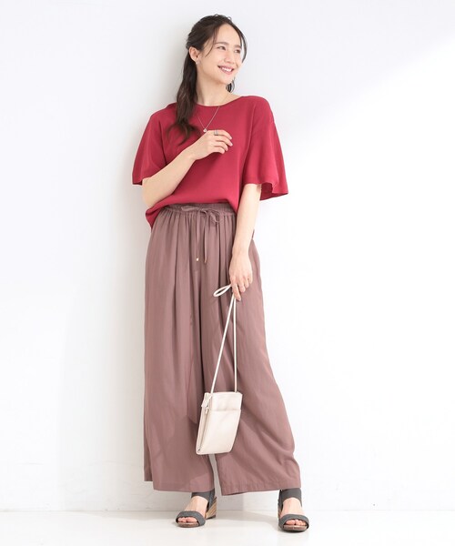 DRESKIP(ドレスキップ)の「【S-LL】二の腕はカバーして魅せる フレアスリーブニット(ニット/セーター・レディース・レッド系1/オフホワイト/ブルー系その他/ブラック/グレー/ダークブラウン・04/03/02/01)」の9枚目の写真