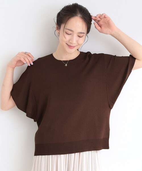 DRESKIP(ドレスキップ)の「【S-LL】二の腕はカバーして魅せる フレアスリーブニット(ニット/セーター・レディース・レッド系1/オフホワイト/ブルー系その他/ブラック/グレー/ダークブラウン・04/03/02/01)」の15枚目の写真