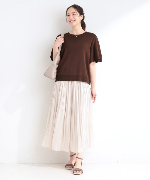 DRESKIP(ドレスキップ)の「【S-LL】二の腕はカバーして魅せる フレアスリーブニット(ニット/セーター・レディース・レッド系1/オフホワイト/ブルー系その他/ブラック/グレー/ダークブラウン・04/03/02/01)」の17枚目の写真