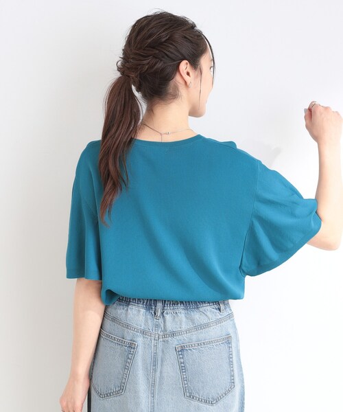 DRESKIP(ドレスキップ)の「【S-LL】二の腕はカバーして魅せる フレアスリーブニット(ニット/セーター・レディース・レッド系1/オフホワイト/ブルー系その他/ブラック/グレー/ダークブラウン・04/03/02/01)」の19枚目の写真