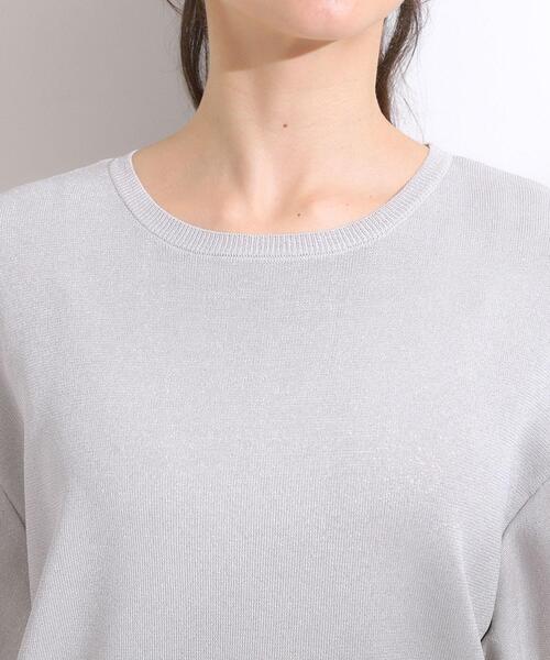 DRESKIP（ドレスキップ）の「【S-LL】女性らしさ溢れる フレアスリーブニット（ニット/セーター・レディース・レッド系1/オフホワイト/ブルー系その他/ブラック/グレー/ダークブラウン・04/03/02/01）」の9枚目の写真