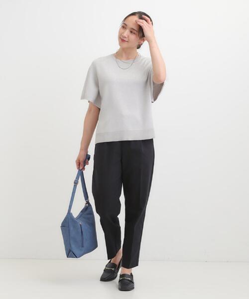 DRESKIP（ドレスキップ）の「【S-LL】女性らしさ溢れる フレアスリーブニット（ニット/セーター・レディース・レッド系1/オフホワイト/ブルー系その他/ブラック/グレー/ダークブラウン・04/03/02/01）」の12枚目の写真