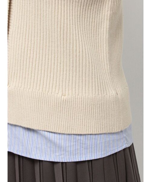 POLO BCS(ポロ ビーシーエス)の「【POLO BCSコラボ】シャツドッキングリブニット(ニット/セーター・レディース・レッド/アイボリー/ブラック/グレー・MEDIUM)」の16枚目の写真