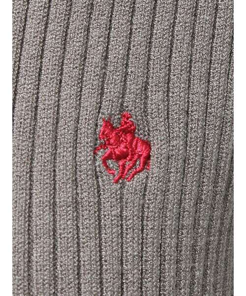 POLO BCS(ポロ ビーシーエス)の「【POLO BCSコラボ】シャツドッキングリブニット(ニット/セーター・レディース・レッド/アイボリー/ブラック/グレー・MEDIUM)」の21枚目の写真