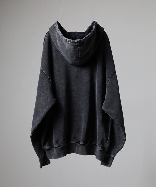 bike star（バイクスター）の「BIKESTAR GRUNGY WORKS 加工 ジップパーカー（パーカー・メンズ・ホワイト/チャコールグレー/ブラウン・L/M）」の21枚目の写真