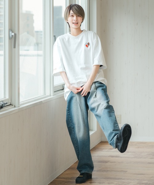 INTER FACTORY(インターファクトリー)の「あやせりんて - 刺繍半袖Tシャツ(Tシャツ/カットソー・レディース・ブラック/ホワイト・MEDIUM/LARGE)」の19枚目の写真