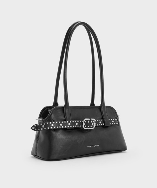 CHARLES & KEITH(チャールズ & キース)の「Victoria ヴィクトリア ベルトイロンゲイティッドショルダーバッグ(ショルダーバッグ・レディース・ブラウン系その他7/スミクロ・M)」の3枚目の写真
