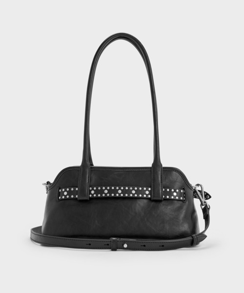 CHARLES & KEITH(チャールズ & キース)の「Victoria ヴィクトリア ベルトイロンゲイティッドショルダーバッグ(ショルダーバッグ・レディース・ブラウン系その他7/スミクロ・M)」の4枚目の写真