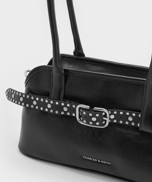 CHARLES & KEITH(チャールズ & キース)の「Victoria ヴィクトリア ベルトイロンゲイティッドショルダーバッグ(ショルダーバッグ・レディース・ブラウン系その他7/スミクロ・M)」の5枚目の写真