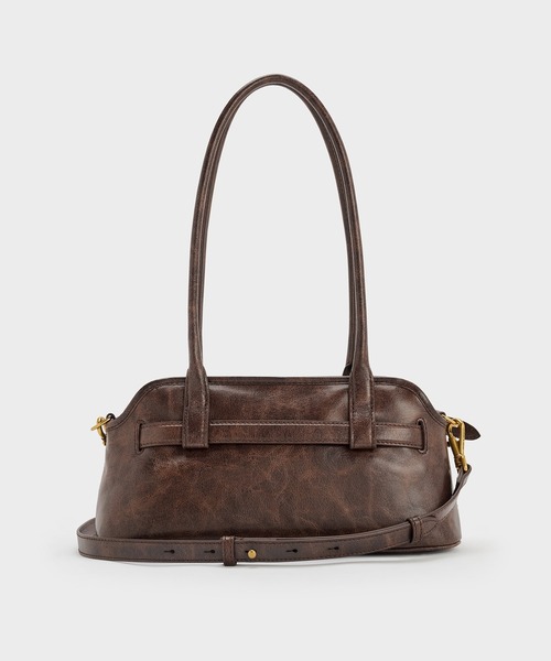 CHARLES & KEITH(チャールズ & キース)の「Victoria ヴィクトリア ベルトイロンゲイティッドショルダーバッグ(ショルダーバッグ・レディース・ブラウン系その他7/スミクロ・M)」の9枚目の写真