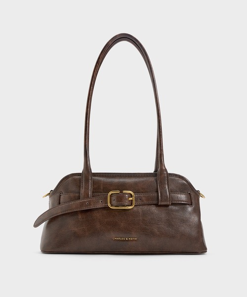 CHARLES & KEITH(チャールズ & キース)の「Victoria ヴィクトリア ベルトイロンゲイティッドショルダーバッグ(ショルダーバッグ・レディース・ブラウン系その他7/スミクロ・M)」の20枚目の写真