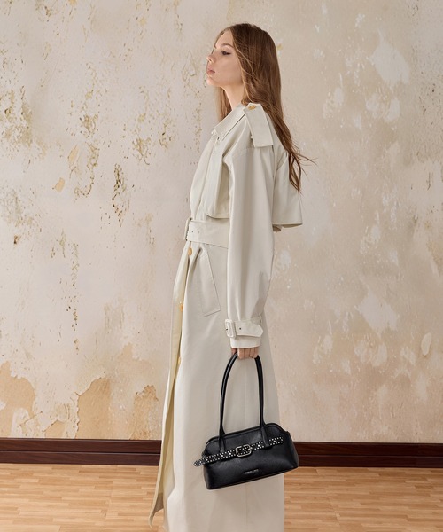 CHARLES & KEITH(チャールズ & キース)の「Victoria ヴィクトリア ベルトイロンゲイティッドショルダーバッグ(ショルダーバッグ・レディース・ブラウン系その他7/スミクロ・M)」の21枚目の写真