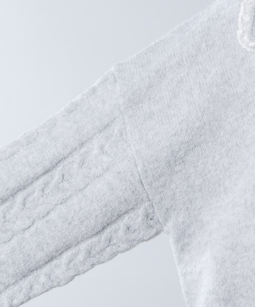 Lallana（ララーナ）の「Bijou Button Frill Cardigan/ビジューボタン