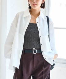 VIS | 裾ティアードオーバーシャツ/UV・イージーケア(シャツ/ブラウス)