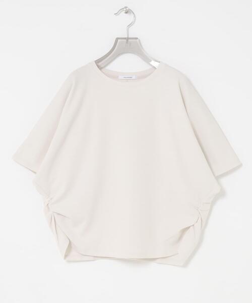 URBAN RESEARCH（アーバンリサーチ）の「サイドギャザードルマントップス（Tシャツ/カットソー・レディース・ネイビー/オフホワイト・FREE）」の6枚目の写真