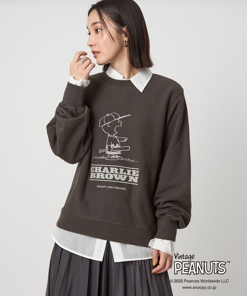 green label relaxing(グリーンレーベルリラクシング)の「<at ease>PEANUTS スウエット プルオーバー(スウェット・レディース・ライトブルー/ライトグレー/ダークグレー・FREE)」の15枚目の写真