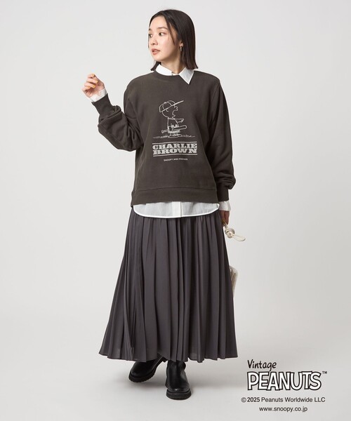 green label relaxing(グリーンレーベルリラクシング)の「<at ease>PEANUTS スウエット プルオーバー(スウェット・レディース・ライトブルー/ライトグレー/ダークグレー・FREE)」の16枚目の写真
