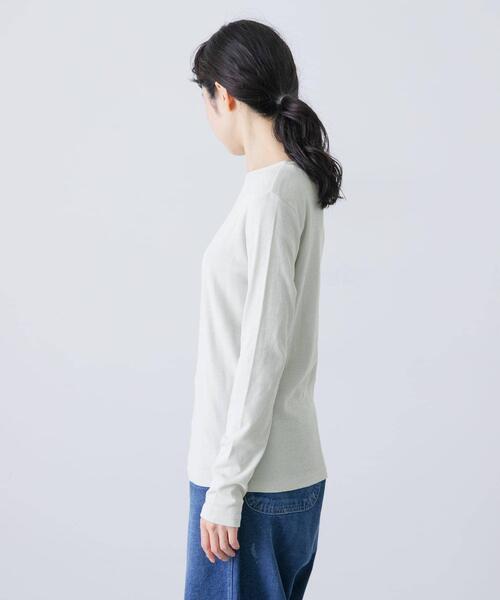 かぐれ(カグレ)の「ハイツイストコットンボートカットソー(Tシャツ/カットソー・レディース・ミント/ブラック/オフホワイト・FREE)」の20枚目の写真