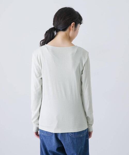 かぐれ(カグレ)の「ハイツイストコットンボートカットソー(Tシャツ/カットソー・レディース・ミント/ブラック/オフホワイト・FREE)」の19枚目の写真