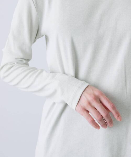 かぐれ(カグレ)の「ハイツイストコットンボートカットソー(Tシャツ/カットソー・レディース・ミント/ブラック/オフホワイト・FREE)」の17枚目の写真