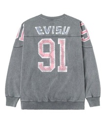 【EVISU】LONG SLEEVE EVISU 91 L/S TEE / ライトグレー [2EAEJM5TL6105]