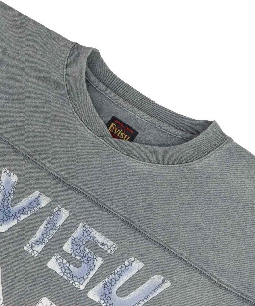 EVISU（エヴィス）の「【EVISU】LONG SLEEVE EVISU 91 L/S TEE / ライトグレー [2EAEJM5TL6105]（Tシャツ/カットソー・メンズ・グレー・M/L/S/LL）」の5枚目の写真