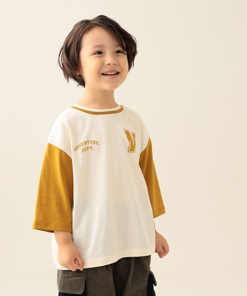 BEAMS mini（ビームスミニ）の「クイックドライ カレッジ Tシャツ 2025FW（90～140cm）（Tシャツ/カットソー・キッズ・ネイビー/イエロー系その他5・90/100/110/120/130/140）」の17枚目の写真