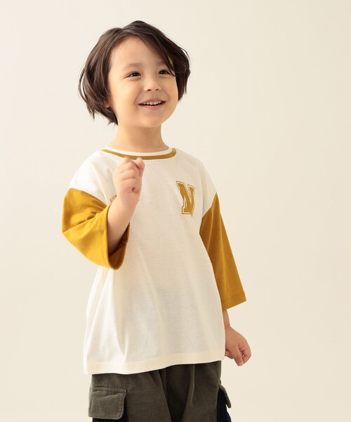 BEAMS mini（ビームスミニ）の「クイックドライ カレッジ Tシャツ 2025FW（90～140cm）（Tシャツ/カットソー・キッズ・ネイビー/イエロー系その他5・90/100/110/120/130/140）」の18枚目の写真