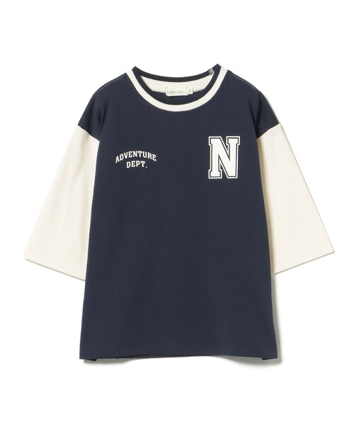 BEAMS mini（ビームスミニ）の「クイックドライ カレッジ Tシャツ 2025FW（90～140cm）（Tシャツ/カットソー・キッズ・ネイビー/イエロー系その他5・90/100/110/120/130/140）」の6枚目の写真