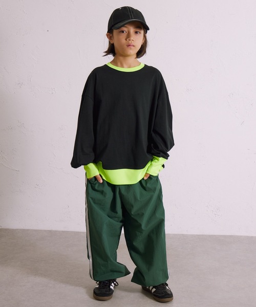 PAIRMANON STREET(ペアマノンストリート)の「【綿100%】リブ ボリューム 長袖 Tシャツ【PAIRMANON STREET】(Tシャツ/カットソー・キッズ・ブラック/ベージュ/ネイビー・140/150/160/110/120/100/130/90)」の6枚目の写真