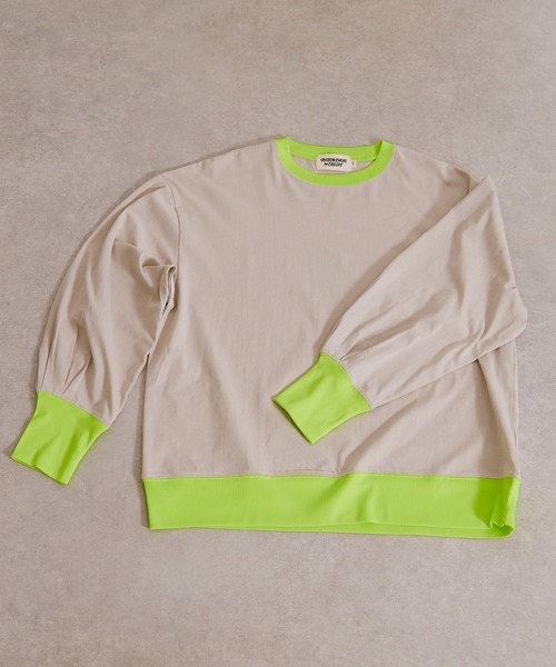 PAIRMANON STREET(ペアマノンストリート)の「【綿100%】リブ ボリューム 長袖 Tシャツ【PAIRMANON STREET】(Tシャツ/カットソー・キッズ・ブラック/ベージュ/ネイビー・140/150/160/110/120/100/130/90)」の16枚目の写真
