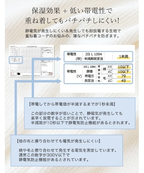 Re:EDIT（リエディ）の「[静電気防止][保湿]パフスリーブ半袖ニットトップス（ニット/セーター・レディース・グレー/ブラック/アイボリー・MEDIUM/LARGE）」の14枚目の写真