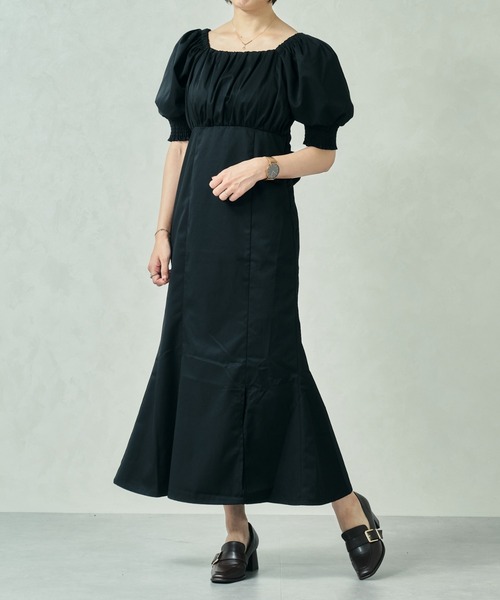 31 Sons de mode（トランテアン　ソン　ドゥ　モード）の「一部店舗限定 2wayオフショルバックリボンワンピース（ワンピース・レディース・ベージュ/ブラウン/ブラック・ﾌﾘ-）」の18枚目の写真