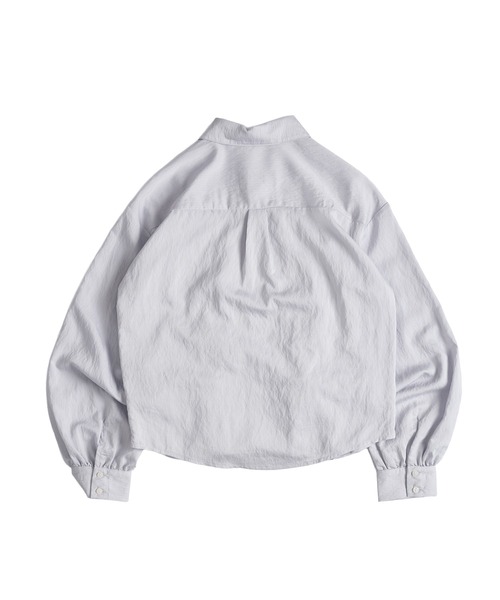 MUHET（ミュエータ）の「gather design long sleeve blouse / ギャザーデザインブラウス（シャツ/ブラウス・レディース・モカ/オフホワイト/ブラック/ライトブルー・FREE）」の19枚目の写真