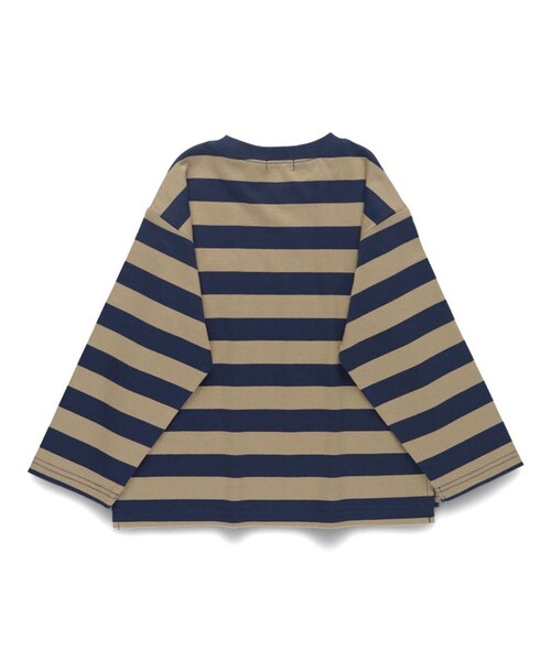 BRANSHES（ブランシェス）の「デニムポケット長袖Tシャツ ロンT（Tシャツ/カットソー・キッズ・アイボリー/ブルー/ブラウン・100/80/90/150/120/110/130/160/140）」の7枚目の写真
