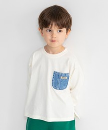 BRANSHES | デニムポケット長袖Tシャツ ロンT(Tシャツ/カットソー)