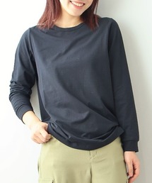 【L～5L 大きいサイズ】【プレスウォーム】天竺クルーネックTシャツ