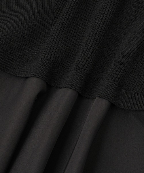 サステナブル】・【定番人気】ペプラムコンビニットプルオーバー