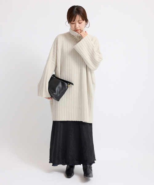 未使用タグ付き！ IENAのワイドプルオーバー アンゴラミックス ワイドプルオーバー（ニット／セーター