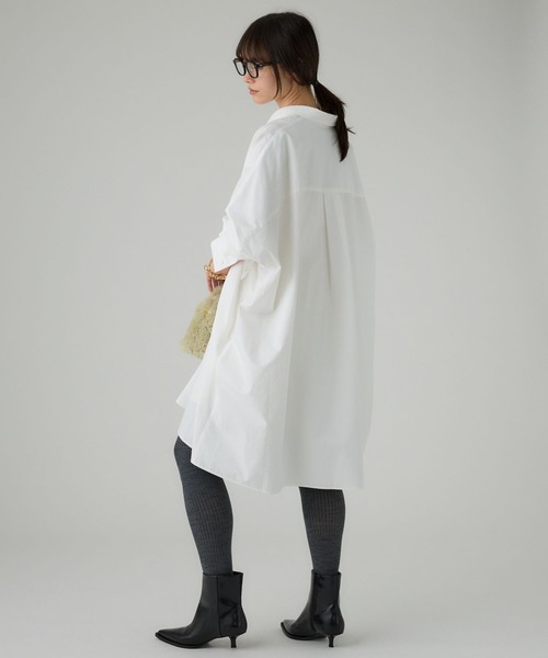 BABYLONE（バビロン）の「ポンチョミニワンピース（チュニック・レディース・ホワイト/ベージュ/ネイビー・フリー）」の19枚目の写真