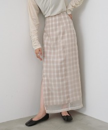 【S・Mサイズ展開】シアードッキングチェックスカート