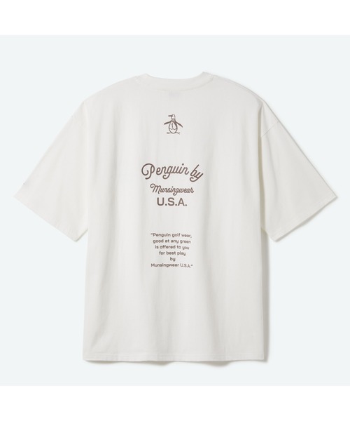 penguin BY MUNSINGWEAR（ペンギン バイ マンシングウェア）の「GRAPHIC T-SHIRT（Tシャツ/カットソー・メンズ・ブラウン/ブラック/ホワイト・S/M/L/XL）」の4枚目の写真