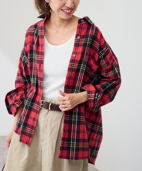 FRAMeWORK フレームワーク　ネルチェックシャツ ネルチェックシャツ（シャツ/ブラウス）｜FRAMeWORK（フレームワーク